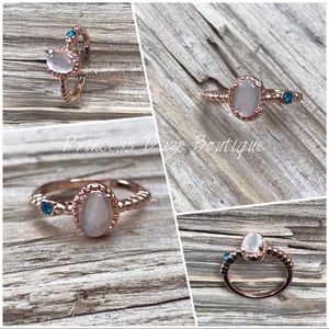 Rose Gold Opalescent Fashion Ring‎